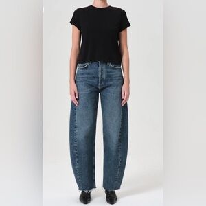 LIKE NEW size 28 LUNA HIGH RISE PIECED TAPER